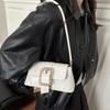 French Small Underarm Bag Pu Material Crossbody Cell Phone Pocket For Daily Use