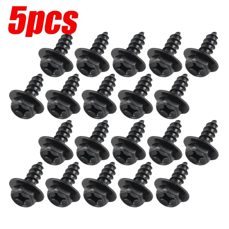 Car Bumper Fender Fastener Clip Hex Head Self Tapping Screws Universal Car Fender Splash Seal Guards Rivet Clip Screws Fasteners