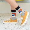 Combed Cotton Cartoon Animal Shark Dinosaur Monster Crocodile Zebra Giraffe Geometric Novelty Funny Unisex Couple Socks Dropship