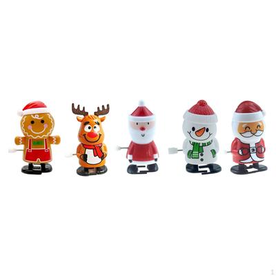 5x Christmas Wind Up Toys Stocking Stuffers Goody Bag Fillers Head Walking Clockwork