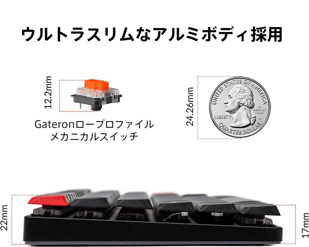 Keychron K3 Pro Compact Slim Layout Wireless Custom Mechanical Keyboard QMK VIA Programmable JIS Layout RGB Lighting Gateron Mechanical Switches Wired