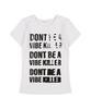 FANCY CLUB 3-Way Lettering Corsage Tee (Black) F25Qb106