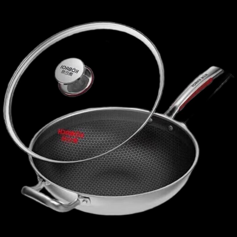 KOBACH 304 Stainless Steel Non-stick Wok