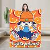 Parappas The Rappers Blankets Quality Super Warm  Throw Blanket Winter Airplane Travel Couch Chair Funny Bedspread