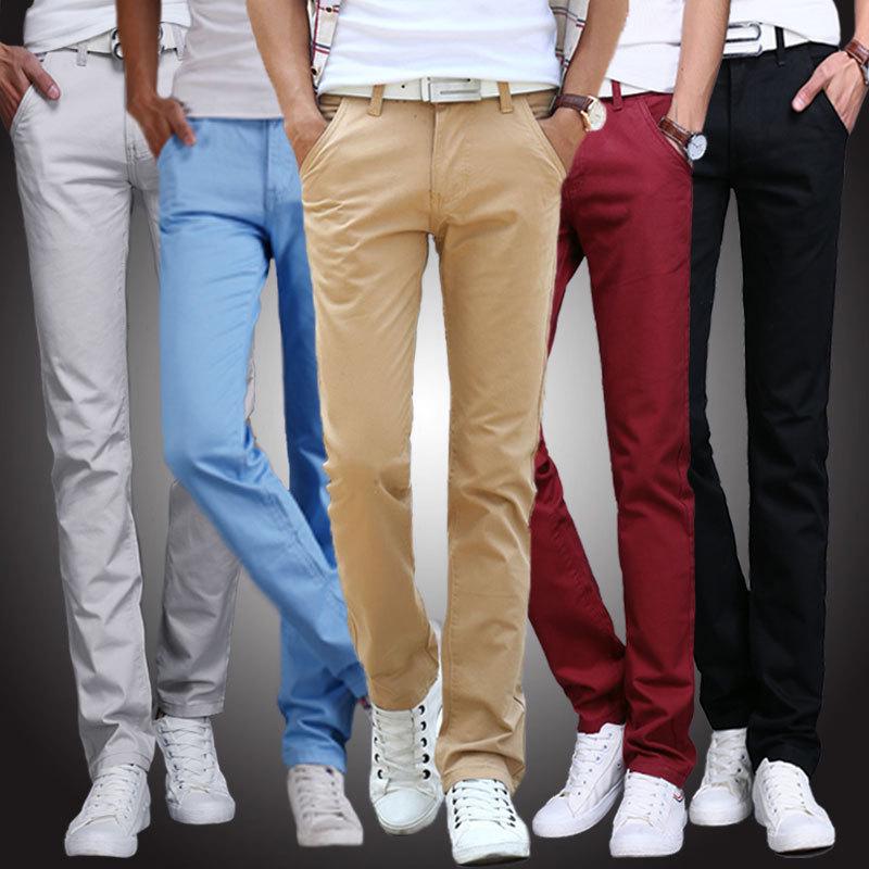 Buy Men Fashion Slim Fit Straight Pants 