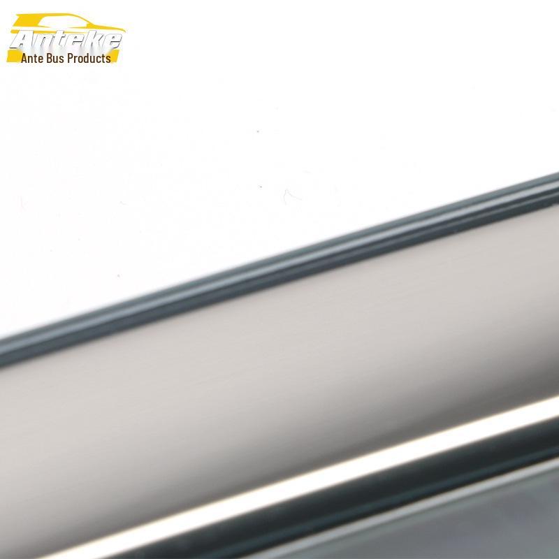 Santa Fe Rain Guards: 3D Stainless Steel Bright Strip & Deflector Decorative Sticker for Huatai 15 Models.