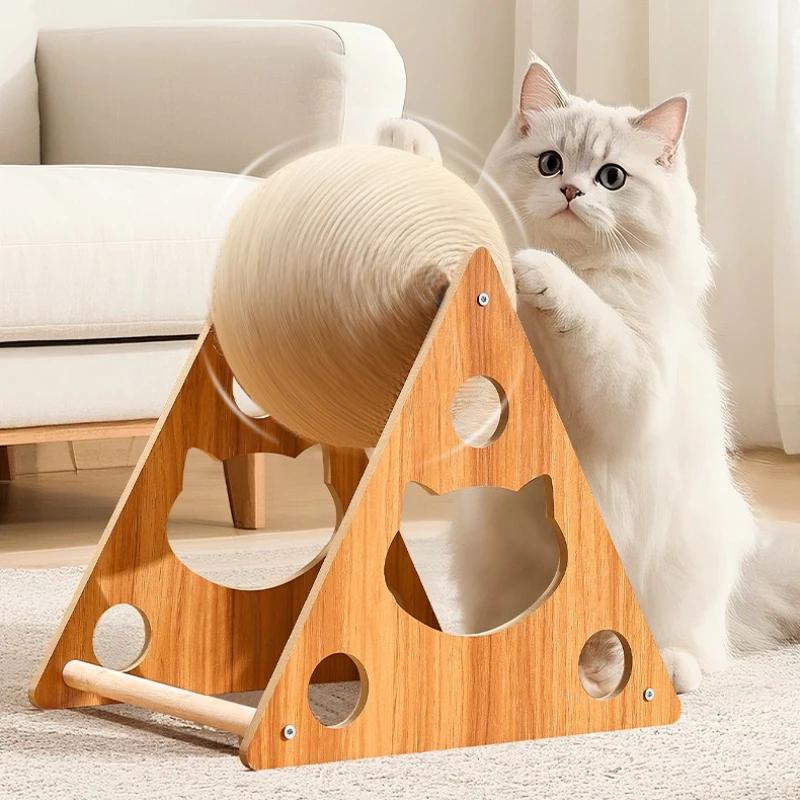 Cat Scratching Ball Toy Kitten Sisal Rope Ball Grinding Paws ToyDurableWear-resistant,no shedding chips  Cats Scratcher pet