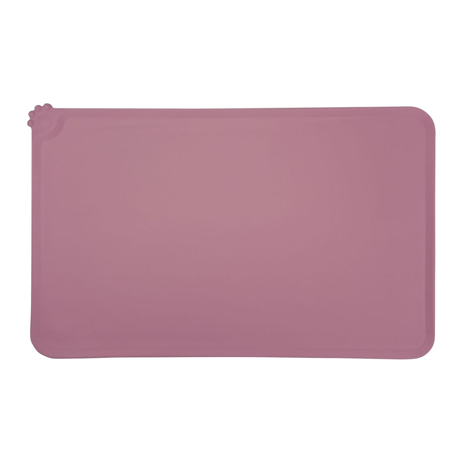 

Food Grade Silicone Pet Mat -Spill Easy Clean Mat -Spill Non- Pet Placemat One Size рожевий