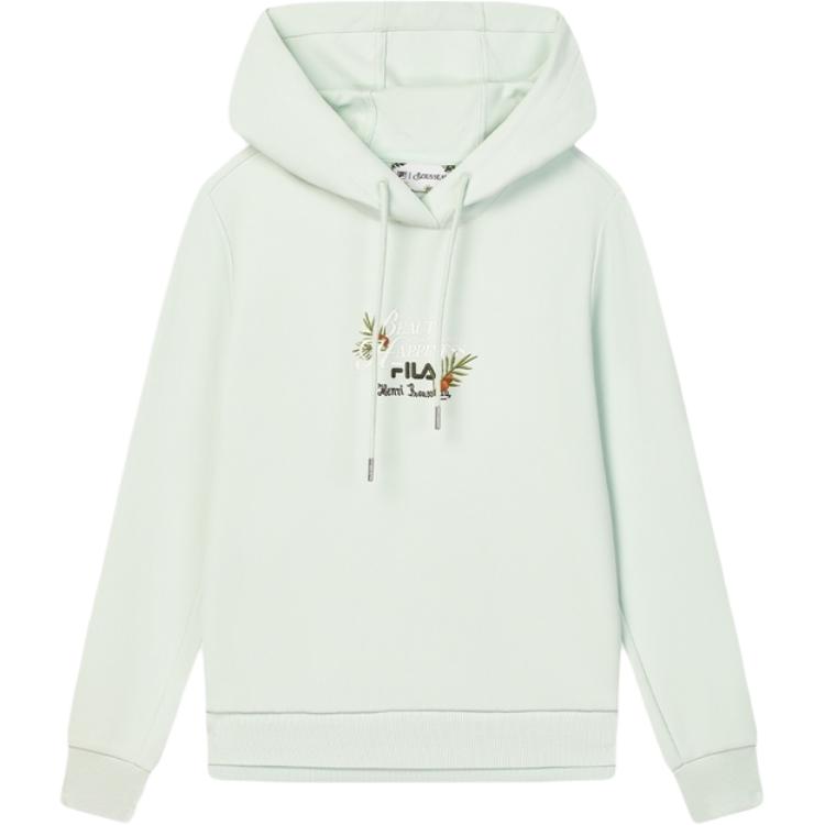 

New FILA x LUSUO Sweatshirt Women s Turquoise Green F11W448213F-LG S