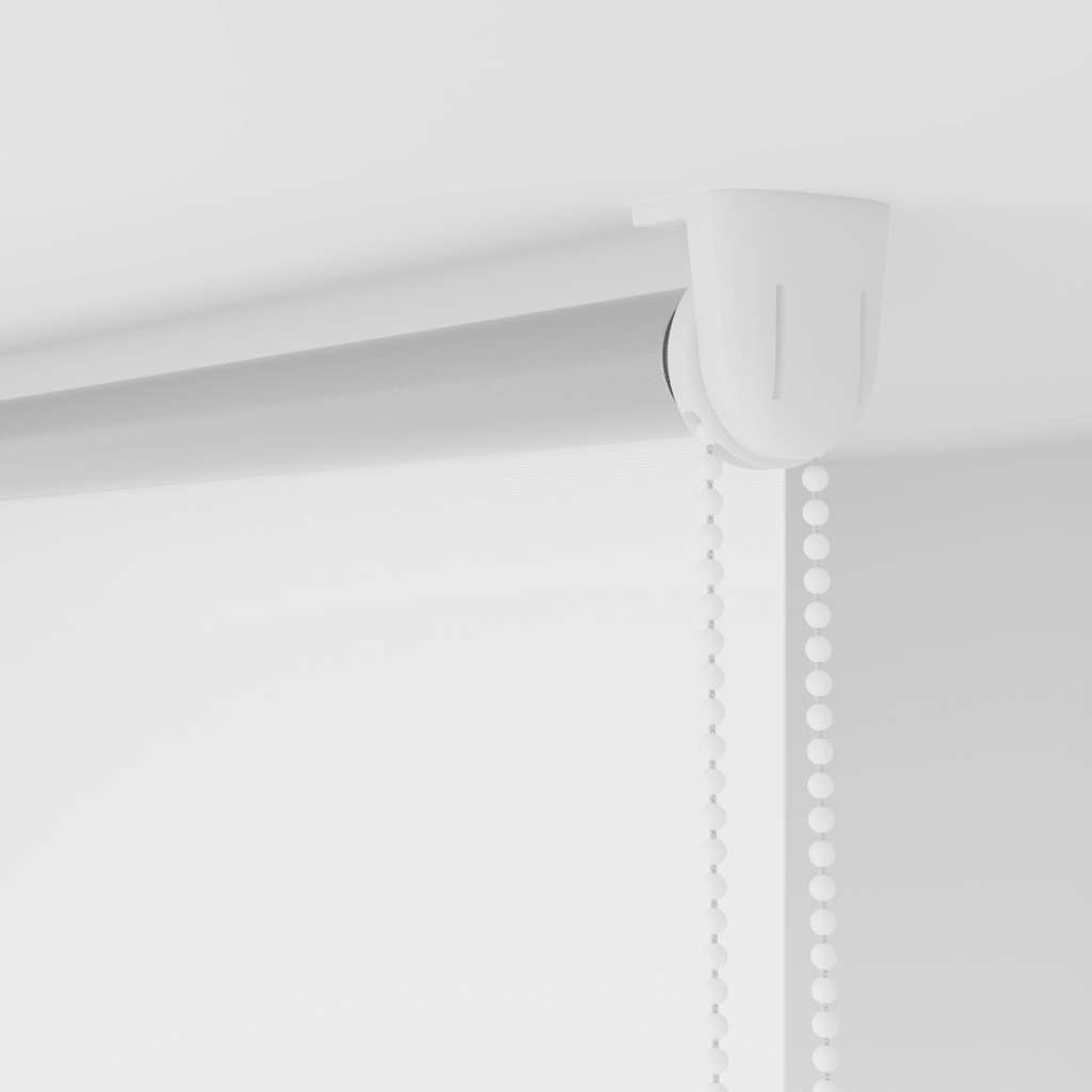 Blackout Roller Blind 124.4 X 175 Cm Fabric Width 120 Cm White