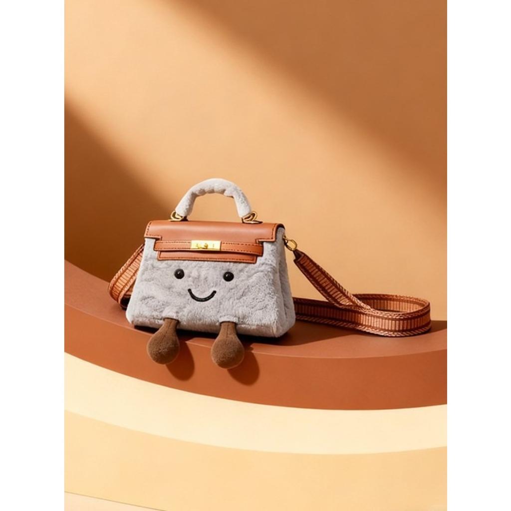 Borsa a tracolla peluche super carina borsa platino borsa a tracolla moda borsa a tracolla borsa a mano portatile per il pendolarismo quotidiano