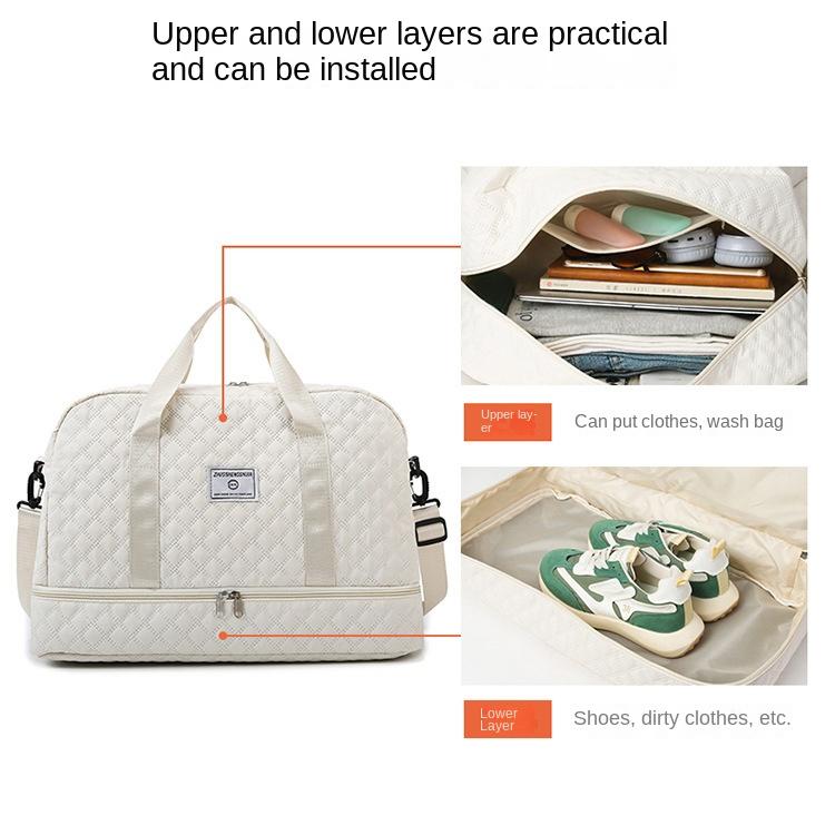 Large Capacity Fitness Bag Portable Swimming Sports Travel Bag Duffel Bag