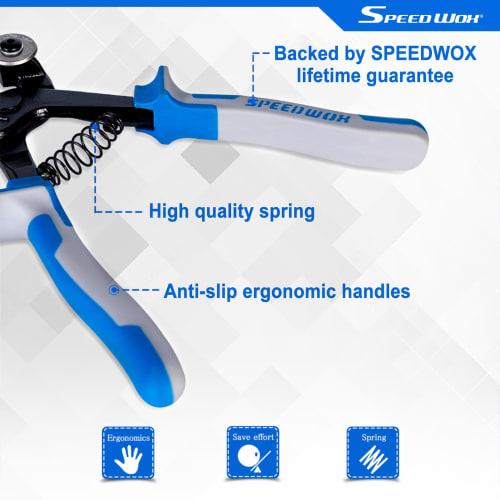 SPEEDWOX Roller-Type Tile Nippers with Premium Carbide Tips for Cutting Mosaics, Glass Cutter, Tile Cutter, Stained Glass, and More, Professional Tool