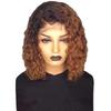 European and American Wigs Women's Fashion African Small Curls Short Hair Black Gradual Change Brown Short Curls Headgear for Spot