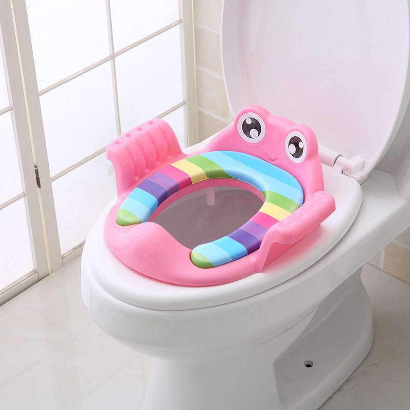 Folding Kids' Toilet Ladder with Baby Seat