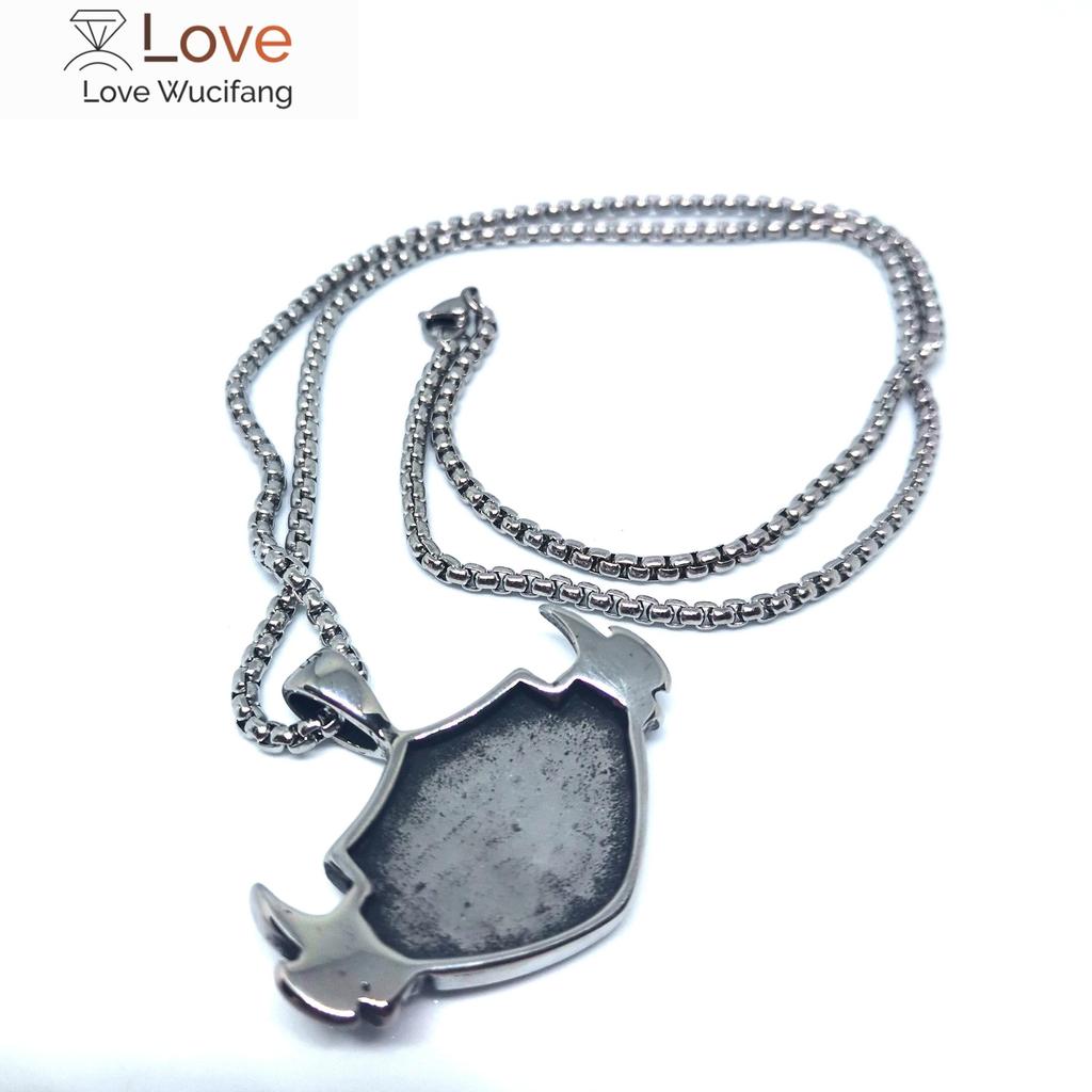 Megin Stainless Steel Titanium Hd Motor English Letter Pendant Collar Chains Necklace For Men Women Couple Friends Gift Jewelry