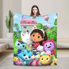 Gabby  flannel blanket cute cartoon design soft blanket for the bedroom camping cosy bedspread sofa bed cover