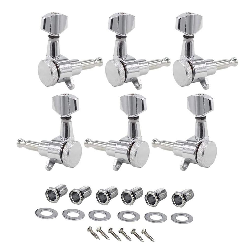Inline Chrome Electric Guitar Locking Pick Set Suitable for ST TL Style Electric Guitar, Chrome