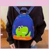 Dinosaur Print Kindergarten Backpack Breathable Nylon Lightweight School Bag For Preschool Girls Daycare