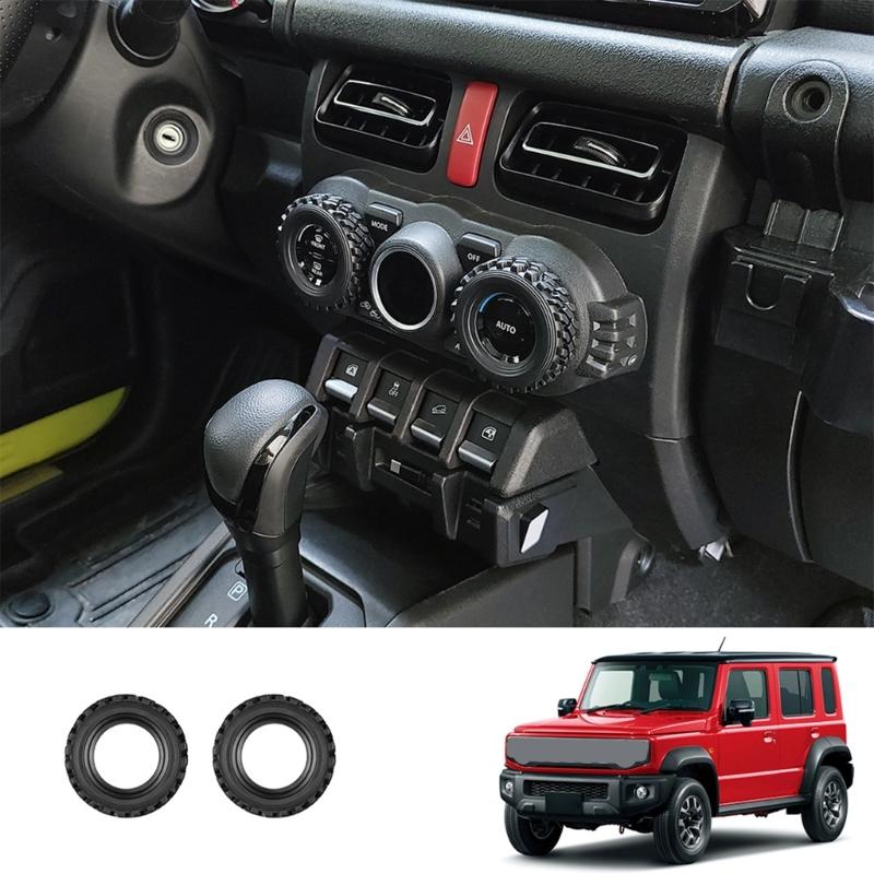 25Pcs Flexible Polymer Air Conditioner Knob Rings For Jimny Interior individualized Designed Protective Covers Easy Application Long Lasting
