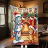 1pc Tom JerryOutdoor Flannel Blanket Soft Plush Decor for Picnics, camping,Bedroom, Playroom, or Lunch Breakn1188A