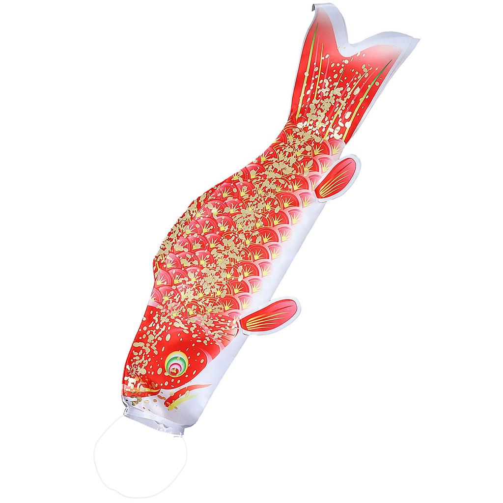 Japanese Style Fish Windsock Flag Satin Outdoor Yard Garden Hanging Decoration for Birthday Holiday Housewarming Gift