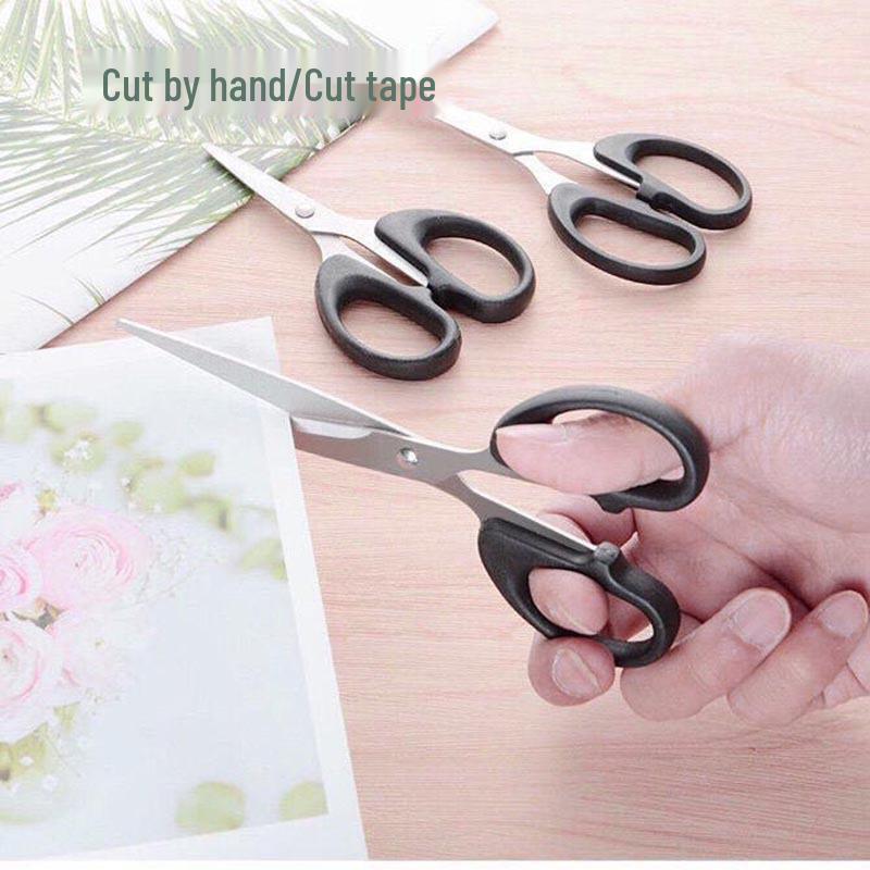Compact Stainless Steel Scissors for Office, Paper, Bangs, Thread, and Craft Cutting