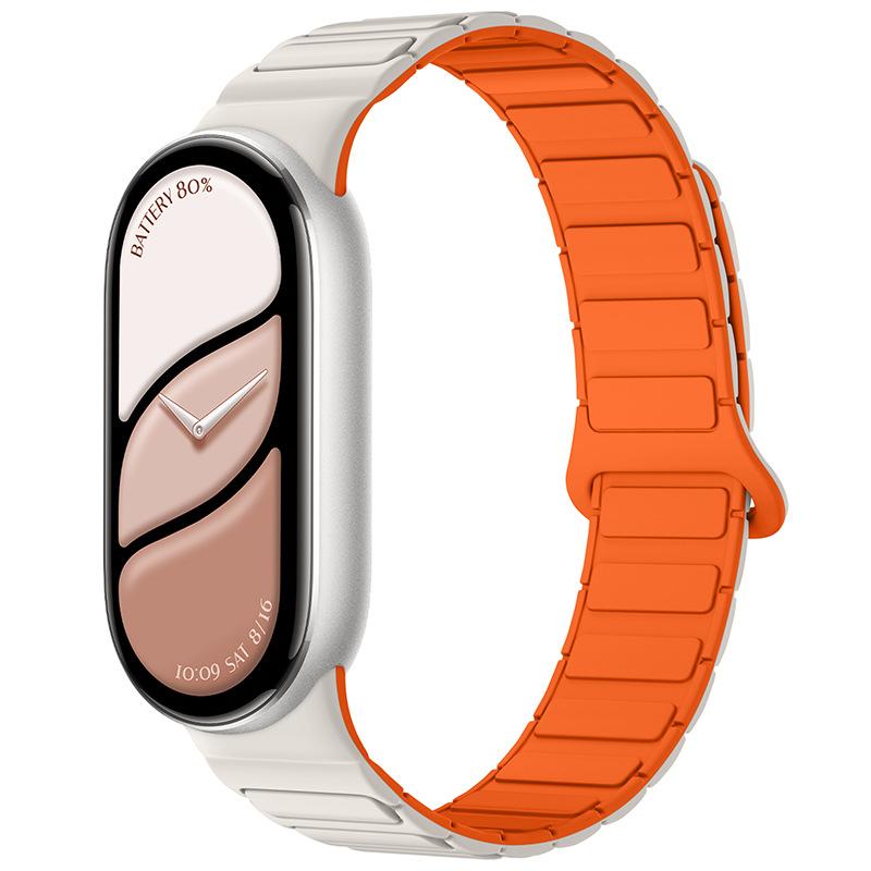 

Магнитный ремешок-петля для Mi Band 10, силиконовый спортивный ремешок для часов для Xiaomi Mi Band 10 9 8 NFC, браслет-аксессуар for miband 10 10nfc