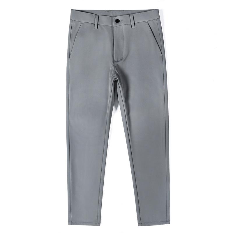Pantaloni Estivi da Uomo a Nove Punti Slim Fit a Caviglia Stretta Conici Nuovi Pantaloni Casual Versatili da Uomo