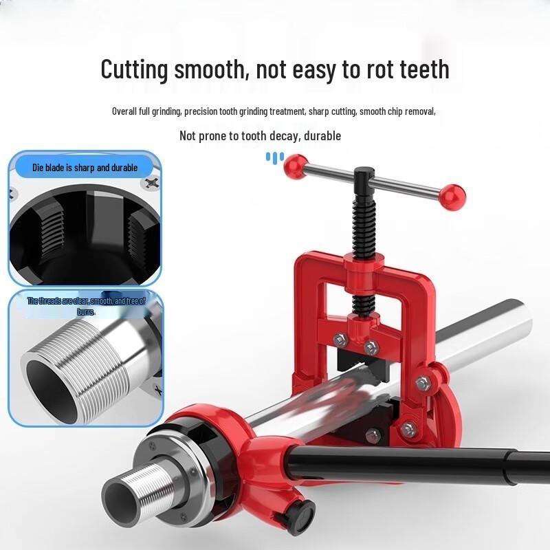 Bairuichuan Upgraded Manual Handheld Pipe Threader CN plug (adapter included)