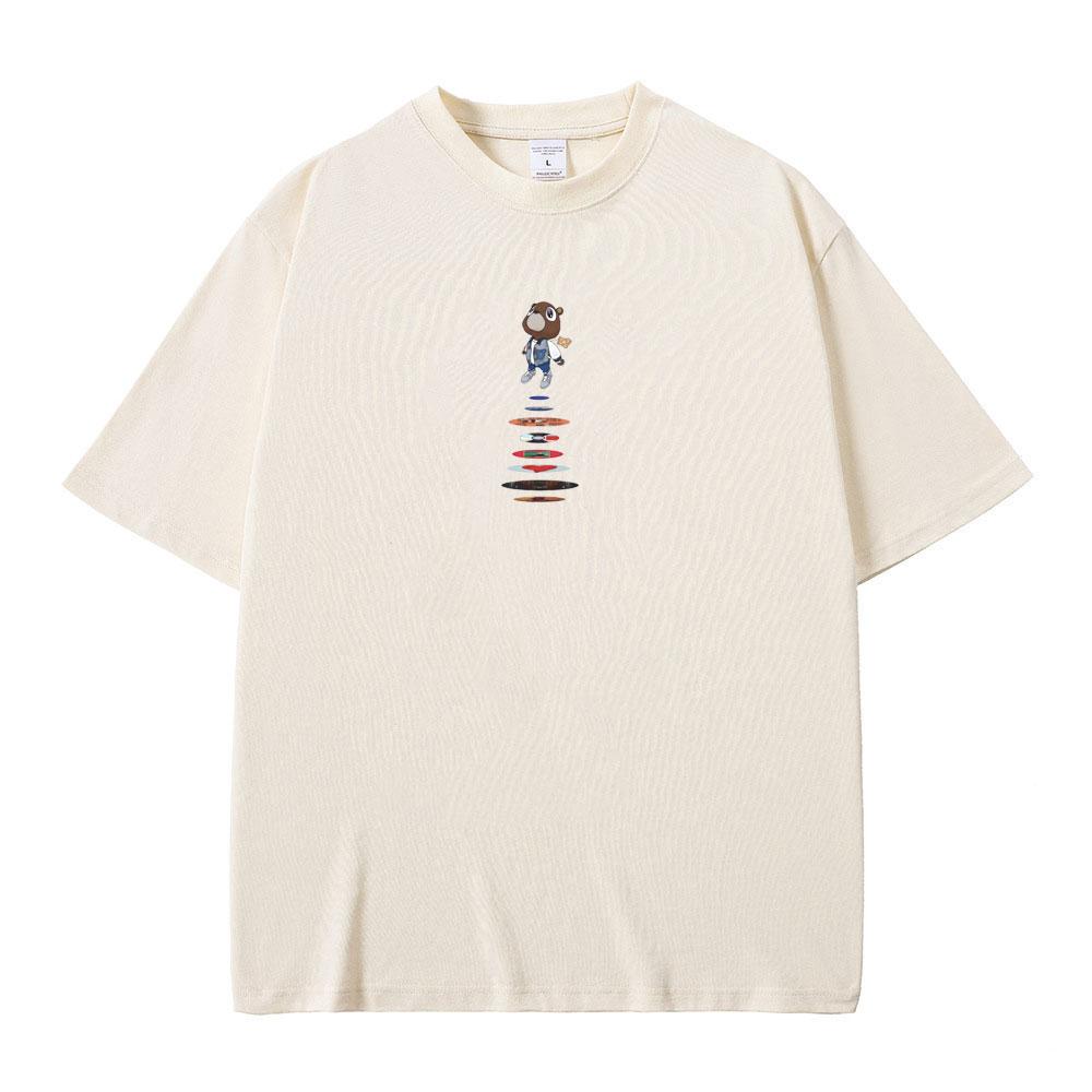 Best Famous Rapper Kanye West Graduation The College Dropout Graphics Tshirt Men Hip Hop Vintage T-shirts Male Oversized T Shirt