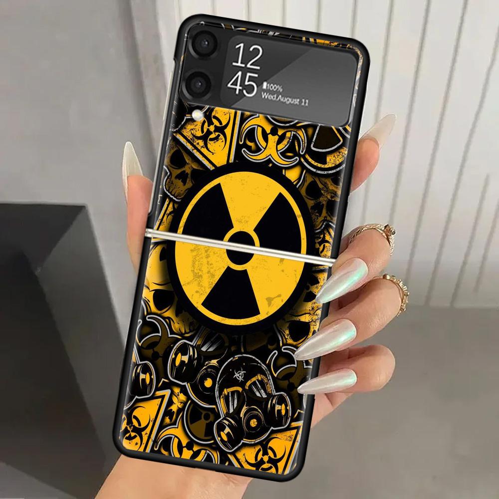 Game S-Stalker Hard PC Phone Case For Samsung Galaxy Z Flip 7 6 5 4 3 Black ZFlip7 ZFlip6 Flip5 Flip4 Flip3 5G Print Cover