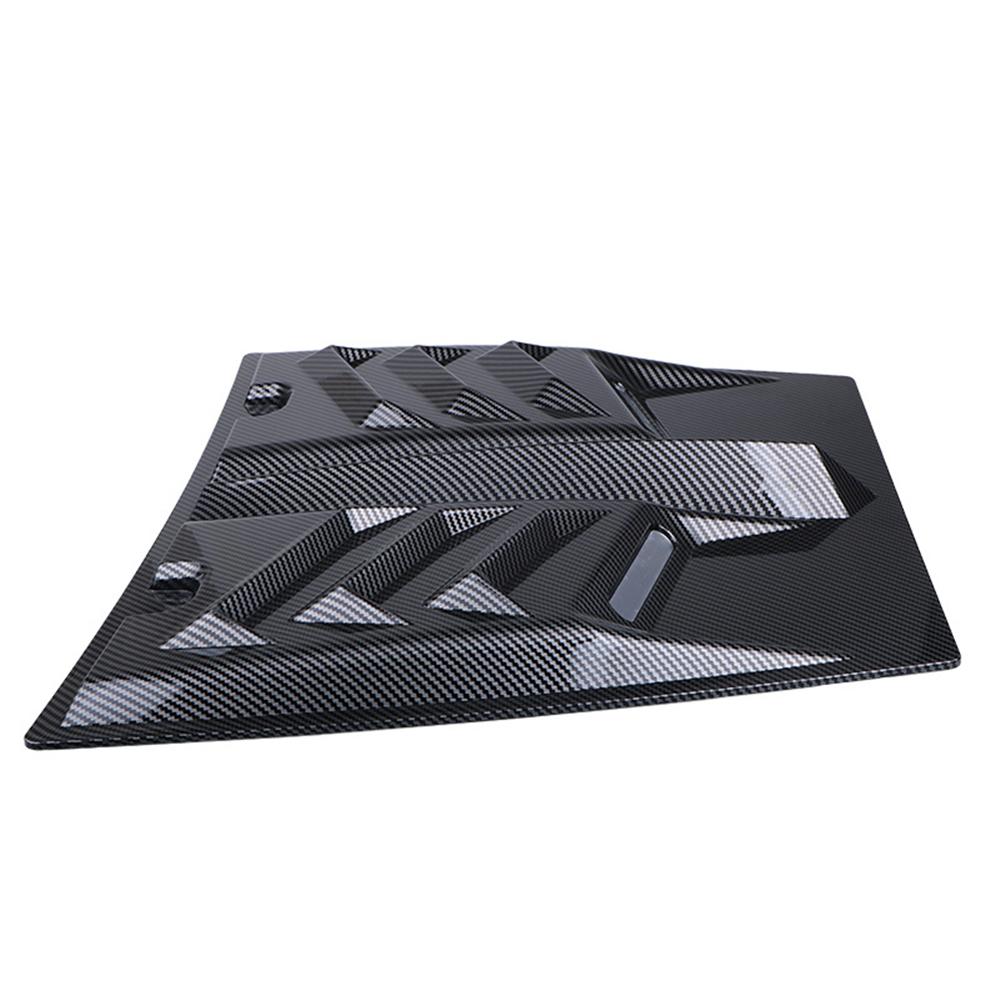 Carbon Fiber Look Universal Car Exterior Hood Vent Scoop Cover Air Intake Grille