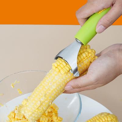 Corn Stripper Knife Peeler Stainless Steel Corn Planer Kitchen Gadget Corn Peeling Artifact Corn Particle Separator Stripper