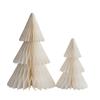 Festive Christmas Decoration Kit Paper Ornaments for Desktop and Cabinet White Red Green 13 To 30 Cm Home Decor