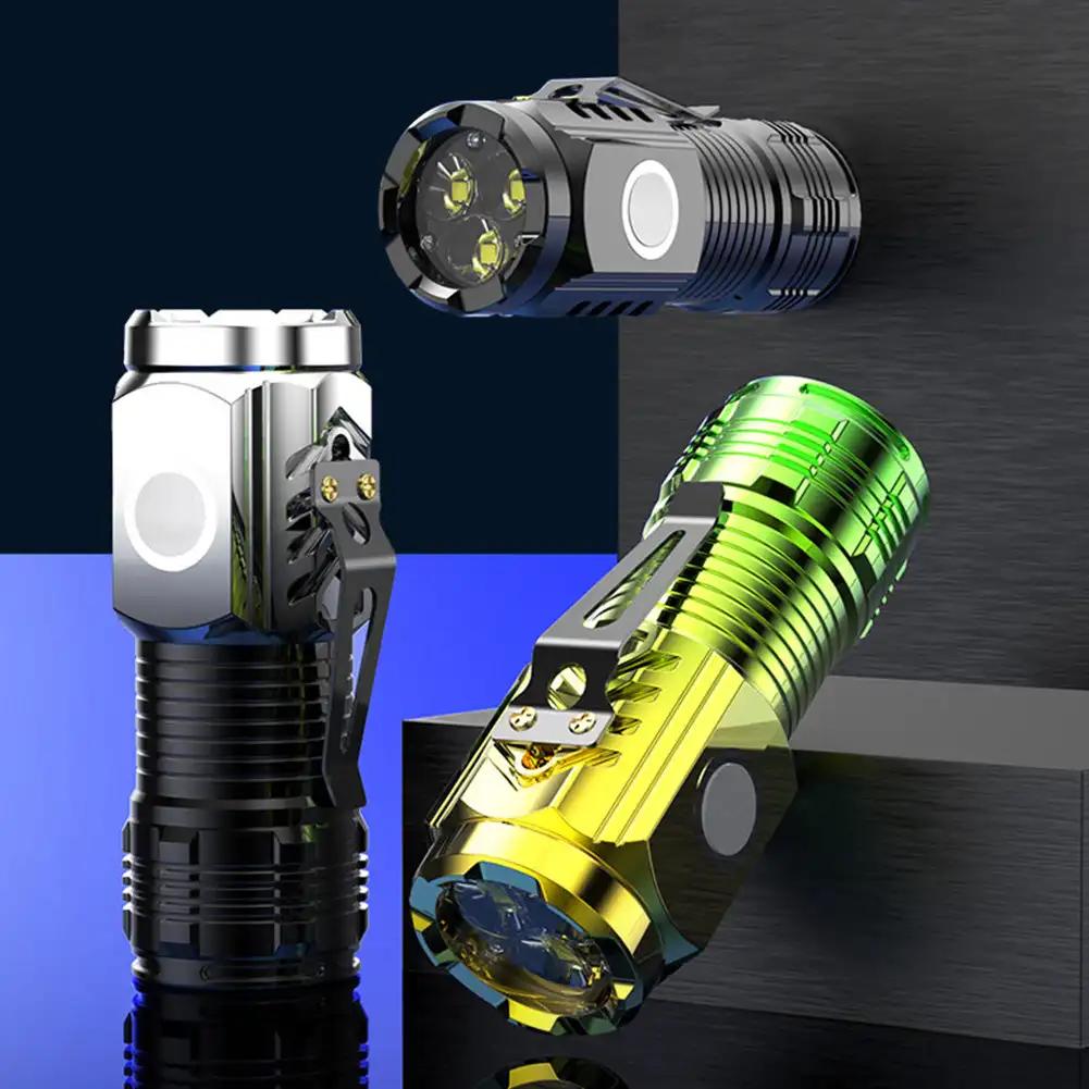 High-brightness Light Flashlight LED USB Rechargeable Mini Tactical Torch Waterproof Camping Hunting Searchlight Flashlight