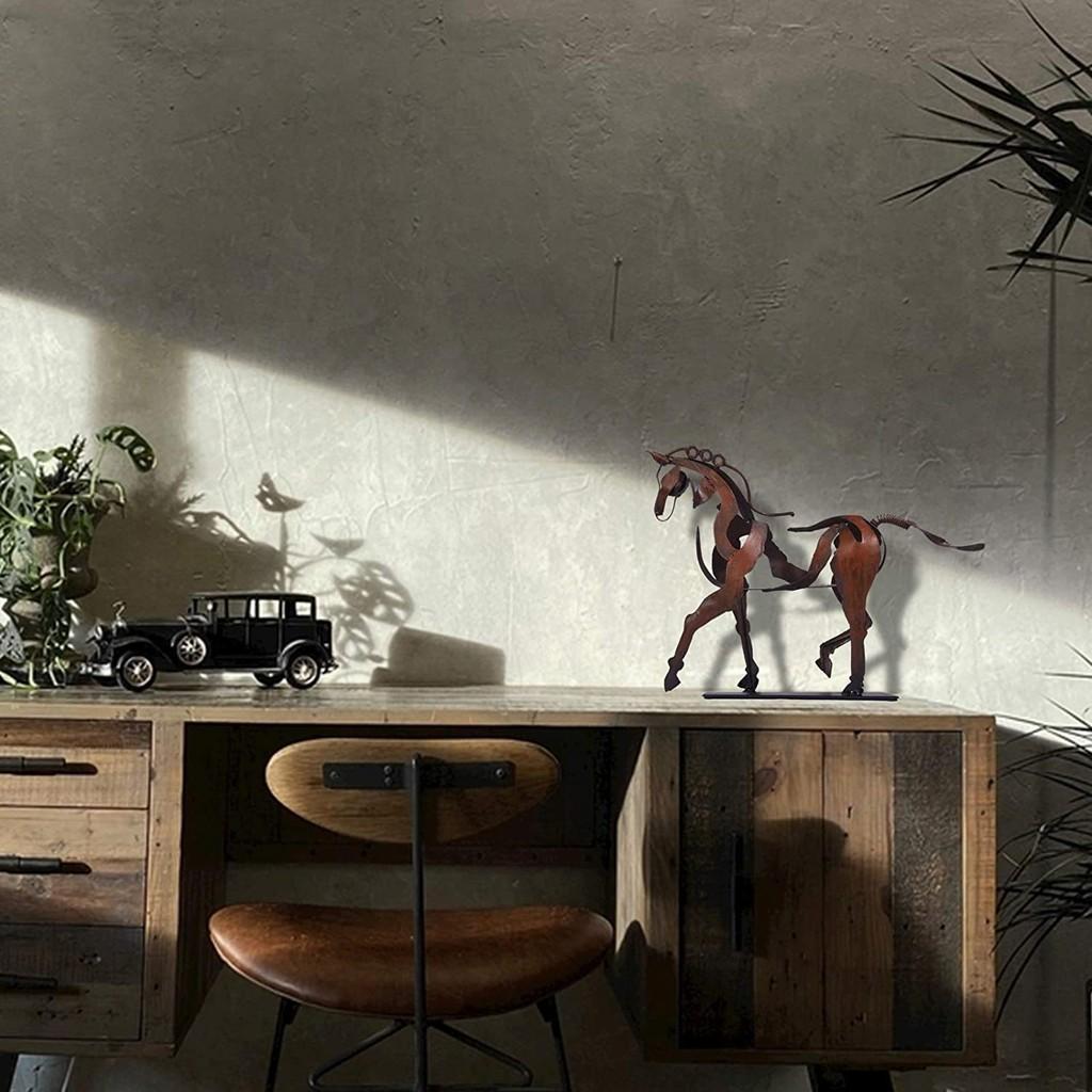 Adonis Horse Metal Sculpture With Lighting For Home Decor And Gift Giving