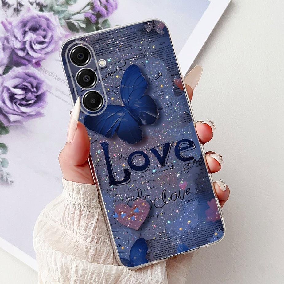 For Samsung Galaxy A17 5G Case SM-A176B New Cat Butterfly Painted Cover Soft Slim Phone Case For Samsung A17 A 17 5G Fundas Bags