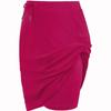 European and American Women's Spring and Summer Temperament Lace-up Solid Color Skirt Two-layer Short Skirt