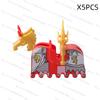 High-Quality Moc High-Quality Medeival High-Quality Knights High-Quality Figures High-Quality Horse High-Quality Saddle High-Quality Mount