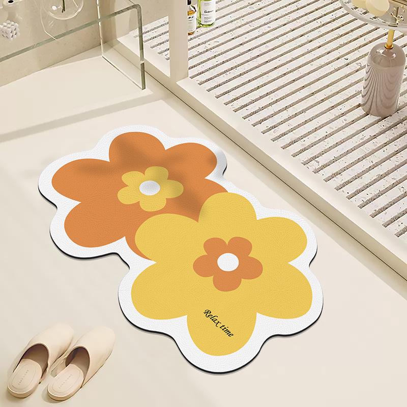 Bathroom Toilet Floor Mat Toilet Door Carpet Diatomium Mud Soft Mat Wash Basin Absorbent Mat Quick Drying Non-slip Foot Mat
