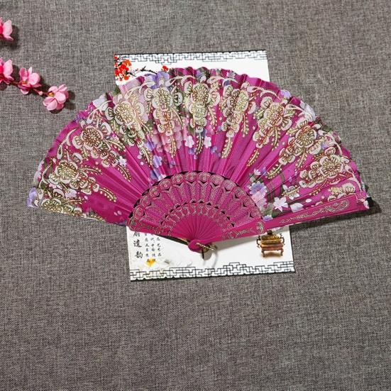 

Танцевальный вентилятор Горячее тиснение Аксессуары для вечеринок Легкий ручной цветочный складной Привлекательный сценический спектакль