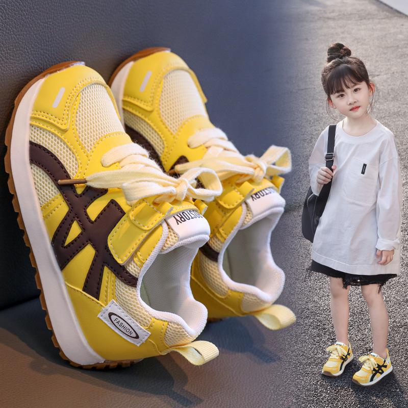 Fashion Kids Shoes 2025 Autumn New Style Fashionable and Versatile Girls Sneakers Outdoor Anti-slip Students Leisure Kids Sneakers