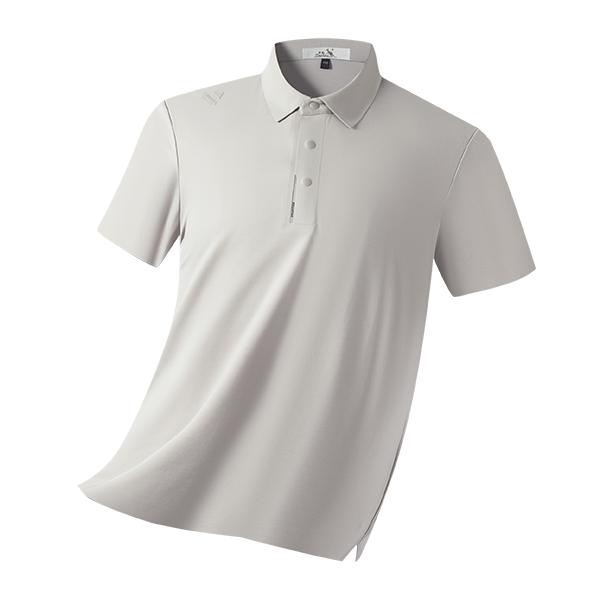 Summer Elastic Breathable Short Sleeve T-shirt for Men Polo Shirt