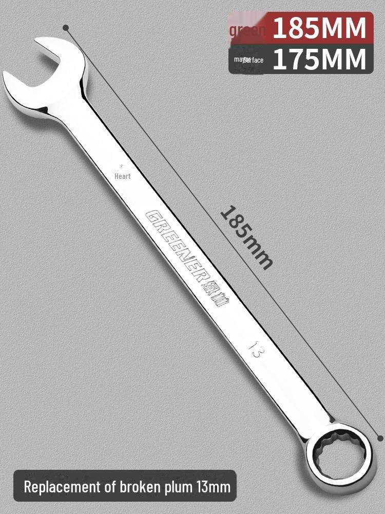 Green Forest Dual-Use No. 13 Industrial Double-Ended Plum Wrench Tool Set
