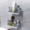White/Grey Floating Shelf Self-Adhesive Bathroom Storage Rack Creative Swan Shelf  Home