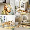 1Pcs Anti Fatigue Kitchen Rugs, Cute Calico Cat Print Waterproof Non-Slip Thick Cushioned Kitchen Mat Heavy Duty Comfort Standing Mat for Kitchen
