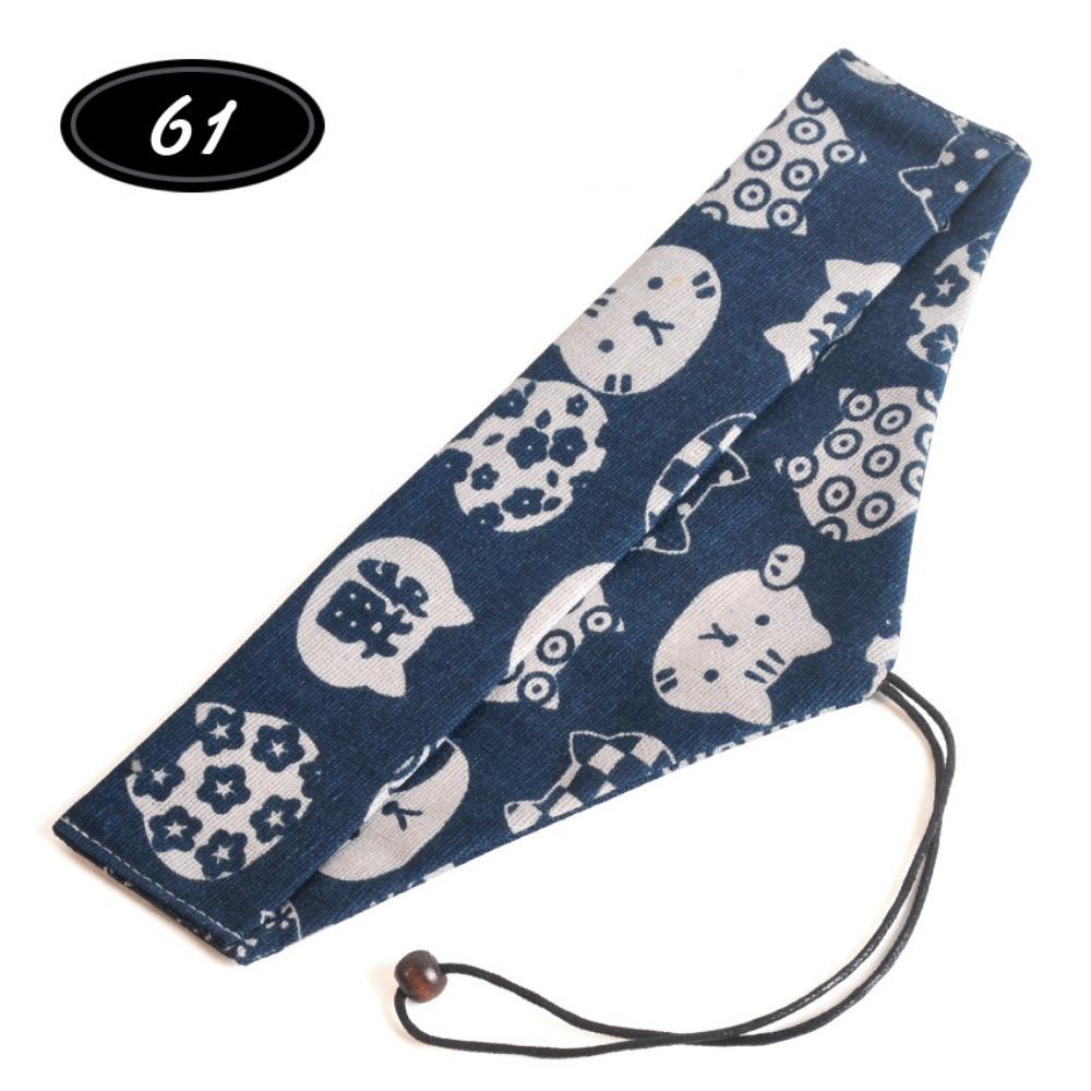 Cotton Linen Utensil Holder Japanese Style Cutlery Case Retro Cutlery Pouch  Outdoor Picnic 61