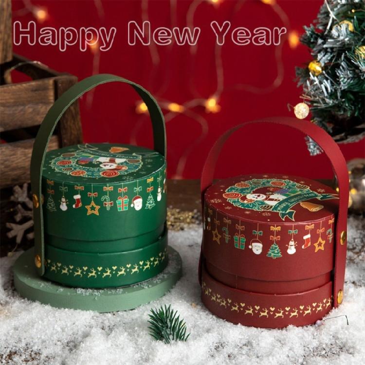 Multipurpose Christmas Party Favors Box Paper Gift Holders Designed For Candy Storage And Festival Gift Exchanges