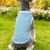 Hund Gestreifte Weste Haustiere Lässig Ärmelloser Pullover Rundhalsweste Welpenbekleidung für Mädchen Jungen Alltagskleidung Reise Streetwear